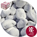 Marble - Bianco Rotondo 40-75mm - Cobbles - 4703